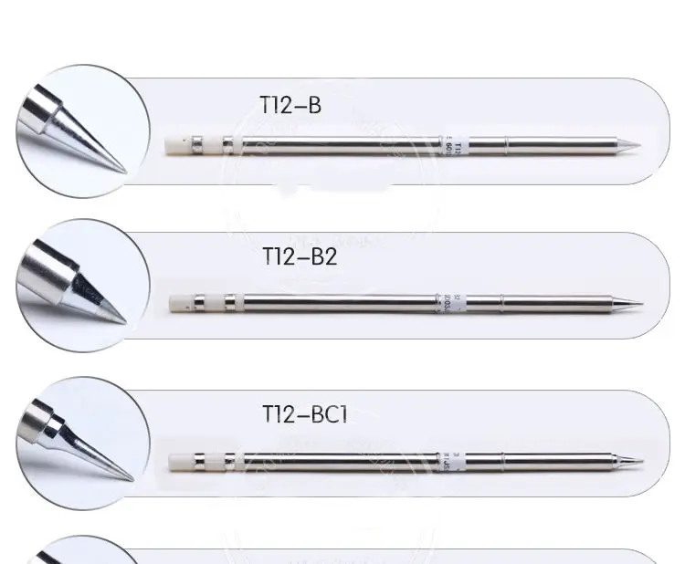 Punte del saldatoio di serie T12 per il regolatore di temperatura FX951 FX-952 del commutatore di vibrazione della maniglia LED di HAKKO T12