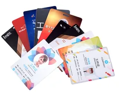 Tarjetas de visita personalizadas con logotipo impreso, tarjeta de PVC de plástico, tarjeta de identificación del personal, tarjeta de membresía con foto personalizada, grosor de 0,76-1mm, sin pedido mínimo