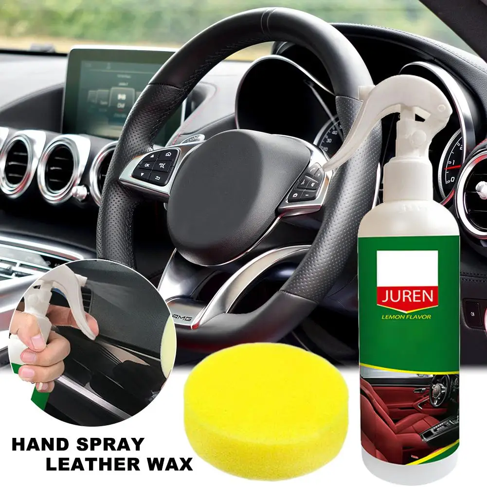 Car Wax Scratch Remover Auto Interior Leather Table Restorer Seat Glitter Wax Maintenance Cleaning Liquid Dust Removal Tools