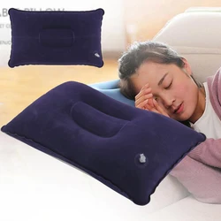Durable Portable Fold Outdoor Travel Sleep Pillow Air Inflatable Cushion Break Travel Plane Hotel Rest  36
