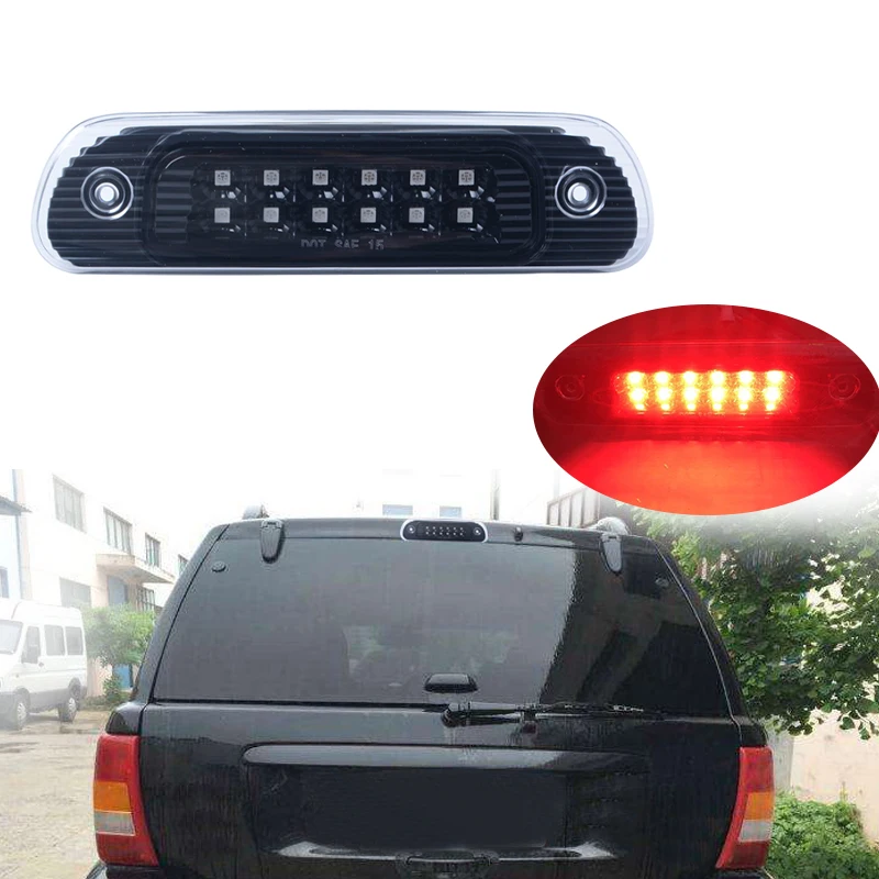 For 1999-2004 Jeep GRAND CHEROKEE WJ LED THIRD 3RD Tail Brake Light Stop Lamp Smoke and Clear Car Accessories