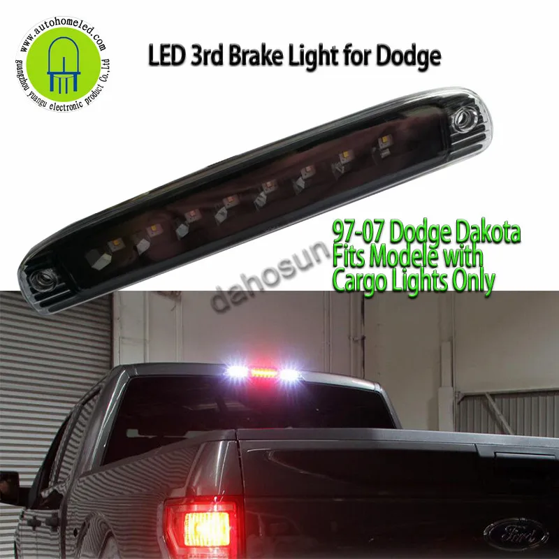 

Cargo Lights LED Rear Center High Mount THIRD 3RD TAIL BRAKE LIGHT Stop LAMP BAR FOR 97-07 DODGE DAKOTA