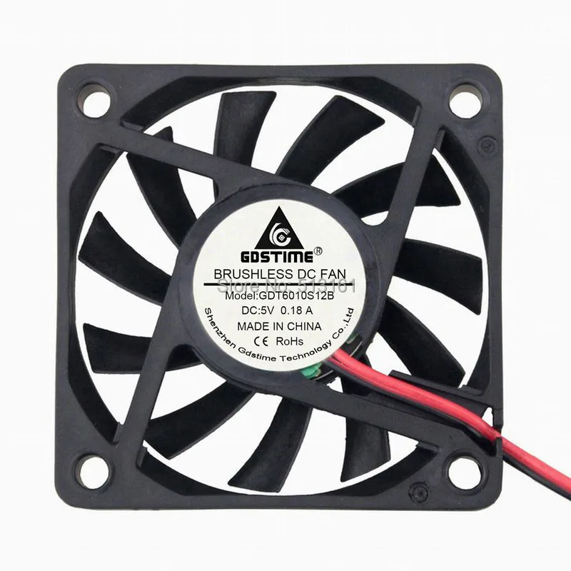 5 stück Gdstime 5V USB Computer Fall Fans 60mm 60x60x10mm Mini Kühler Kühlung fan