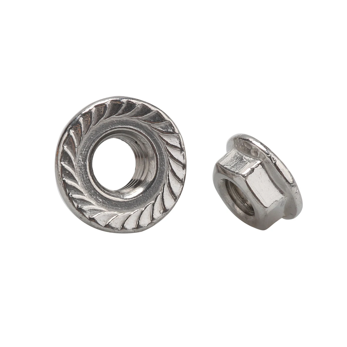 Kit d'assortiment d'écrous à bride hexagonaux en acier inoxydable 304, 70 pièces, DIN6923 M3 M4 M5 M6 M8, HW015