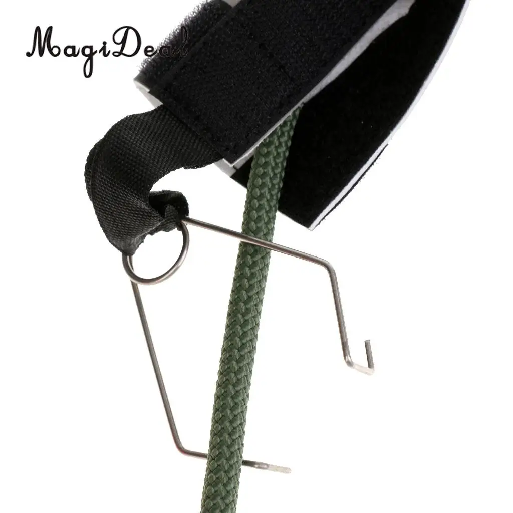 MagiDeal-Sujetador de cable de acero inoxidable multifunción, Protector de cuerda de escalada al aire libre, manga, espeleología, rappel, equipo, 2