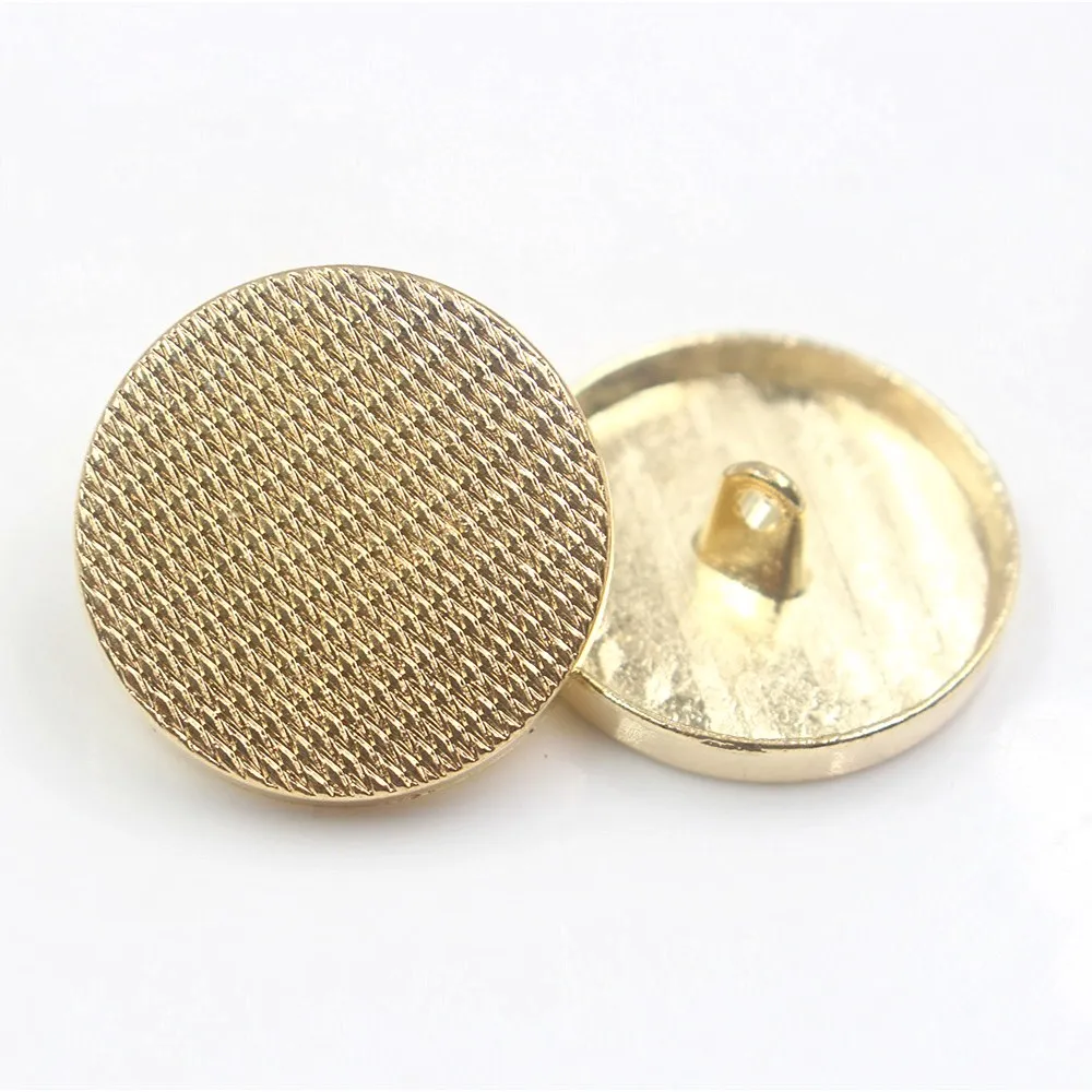 18mm 22mm 25mm 10pcs/lot metal buttons for clothes sweater coat decoration shirt gold buttons accessories DIY JS-0125