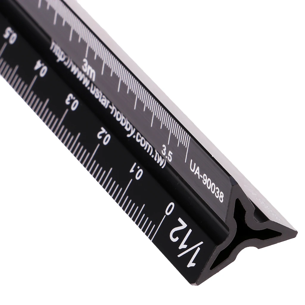 17cm -90038 Model Triangular Scale Ruler For1/12 1/24 /1/32 1/35 1/48 1/72 Model Scale Ruler Measuring Scale Tool