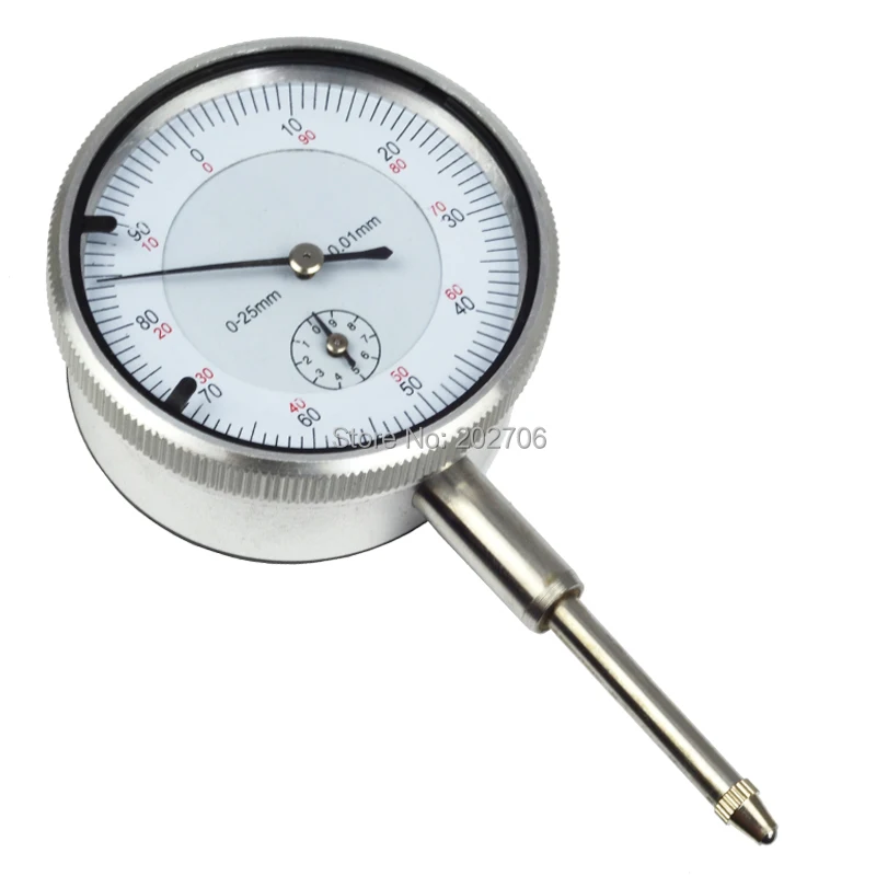 Precision 5mm 25mm 30mm 0.01mm Dial Indicator Gauge Meter Precise Indicator Gauge measure instrument Tool dial gauge micrometer