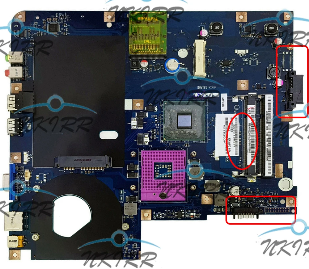 

15" KAWF0 LA-4851P MBPGV02001 MBN5402001 MBN5502001 GL40 for Acer Emachines E525 E725 Aspire 5332 5732 5332Z 5732Z Motherboard