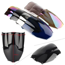 ZX-6R Motorcycle Windshield Windscreen Double Bubble For Kawasaki Ninja ZX6R 2000 2001 2002 ABS Plastic