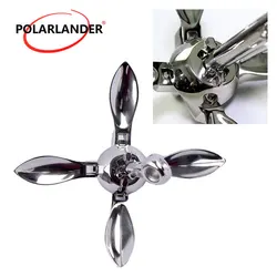 Boat Folding Grapnel Anchor 1 Pcs Stainless Steel Durable 0.7 KG Docking Hardware For Boat Marine Yacht Marine Accessories