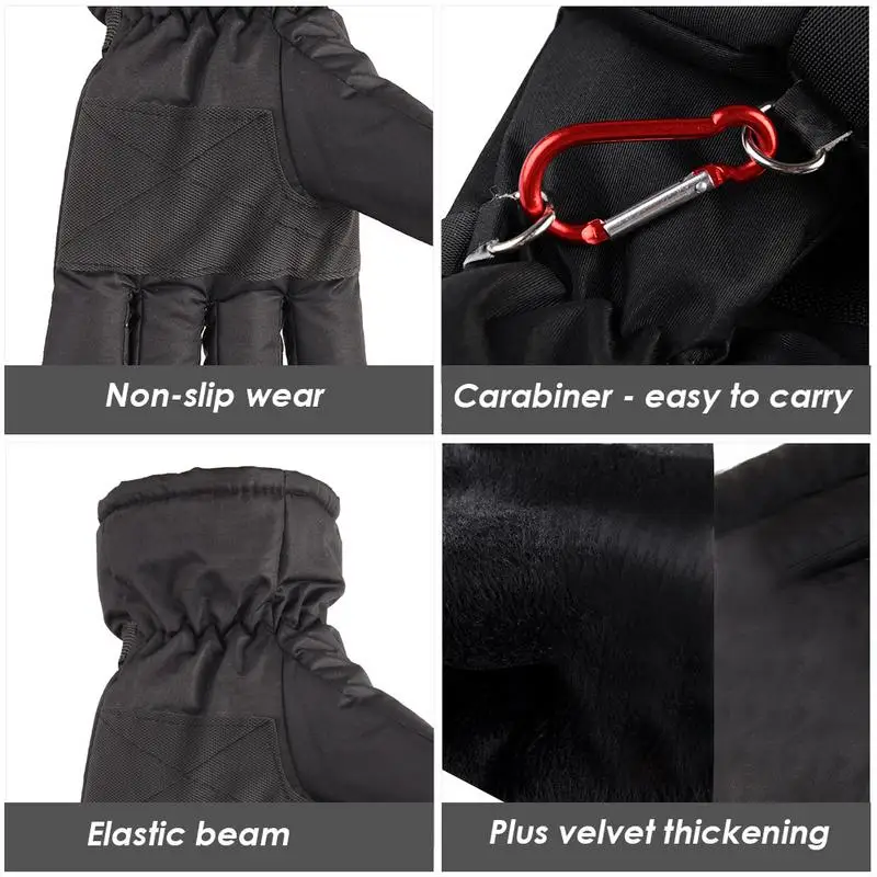 Guantes calefactados de invierno con enchufe para motocicleta, calentador de manos eléctrico para caza, esquí y ciclismo, con batería recargable por USB