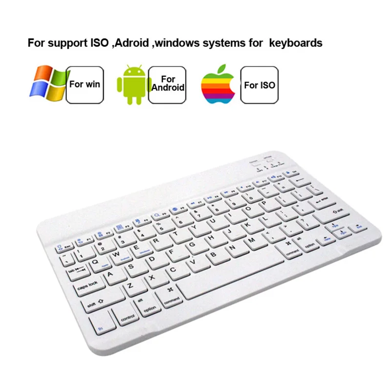 iPad Bluetooth Wireless Slim Keyboard for 2018 iPad Pro 12.9/11,  iPhone Xs Max,Mini