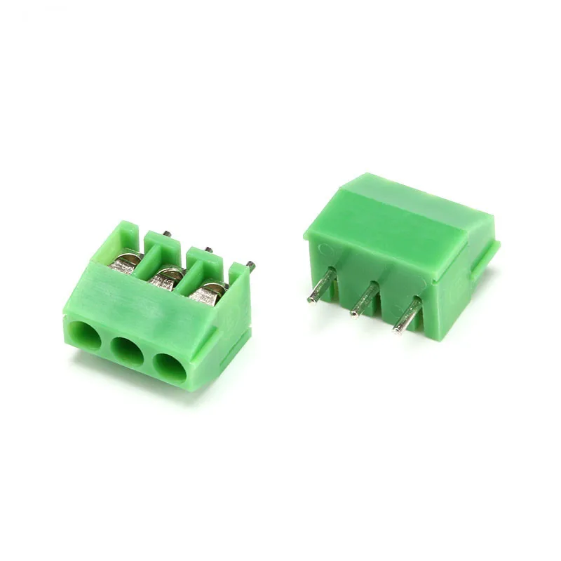 10pcs KF350-2P 3P Green Pin Screw Terminal Block Connector KF350 3.5mm Pitch amphenol connector 250V/10A