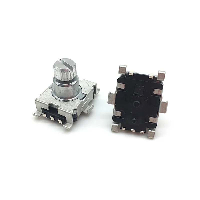 2pcs/lot EC11 Rotary Encoder Code Switch 30 Position With Push Button Switch SMD Type 5pin 9.5mm Plum Shaft