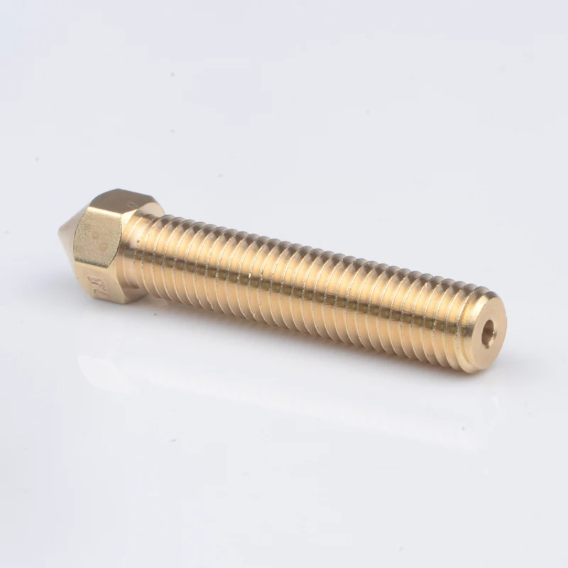 Free Shipping! 5pcs/Lot 3D Printer Parts M7 Lengthen MK10 Brass Long Copper Mouth 1.75mm Filament 0.4 0.5 0.8 1.1 1.3mm Nozzles