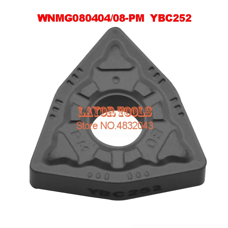 

WNMG080404-PM YBC252,WNMG080408-PM YBC252 Tungsten carbide Turning insert Cutting Blade use turning tool holder borning bar