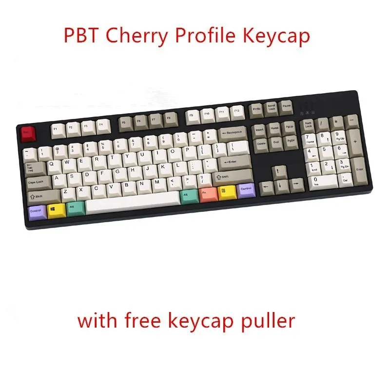 108/130 Keys PBT Cherry Profile Dye Sublimation Retro Keycap Mechanical Keyboard Key Caps For Corsair Razer IKBC Cherry FILCO