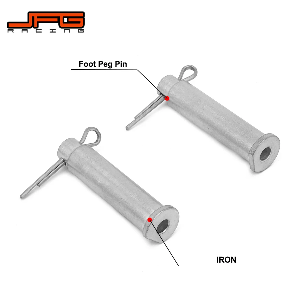 Motorcycle Iron Foot Peg Footpegs Pin For HONDA CR125R CR250R CRF250R CRF250X CRF250RX CRF450R CRF450X CRF450RX CRF450L