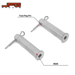 Motorcycle Iron Foot Peg Footpegs Pin For HONDA CR125R CR250R CRF250R CRF250X CRF250RX CRF450R CRF450X CRF450RX CRF450L