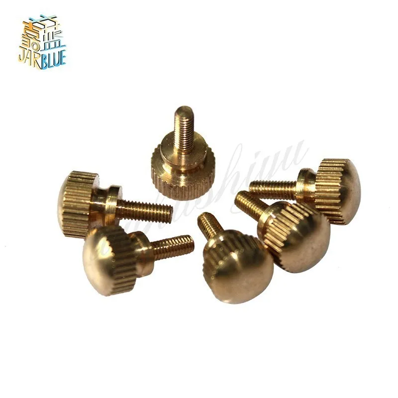 10pcs M3 M4 Brass Round High Head Screwdriver Hand Tighten Screws Twist Bolts High Quality