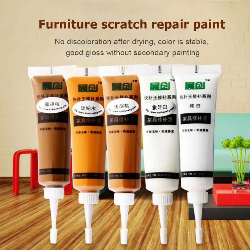 New Furniture Repair Paint Solid Wooden Refinishing Paste Floor Furniture Scratch Fast Remover Black Walnut Repair Paint Pen