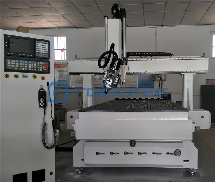 공장 공급 4 축 180 도 스윙 헤드 CNC 라우터 500mm 몰딩 산업용 먹이 높이 ATC CNC 기계