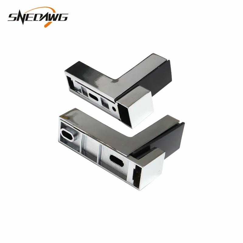 2pcs Zinc Alloy F Type Glass Clamp Fit 5-28mm Thickness Glass Clip Shelf Support Showcase Display Cabinet Glass Clamp Clip