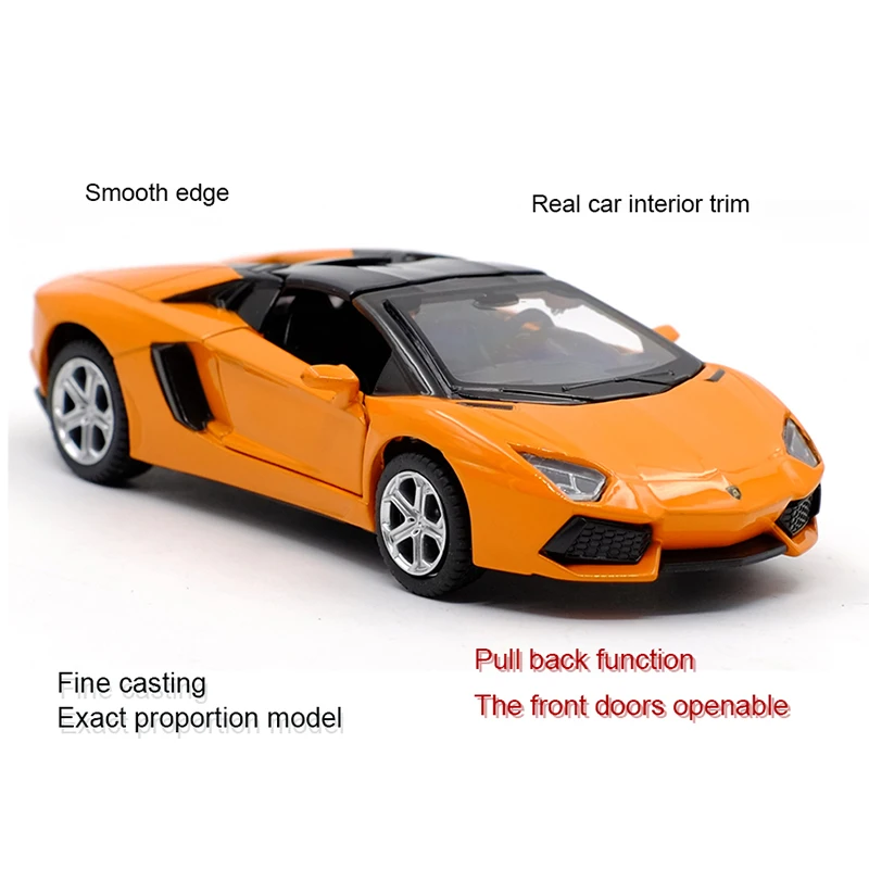 New Arrival Caipo Aventador LP700-4 Roadster Alloy Diecast Car Model Toy With Pull Back/Kids Gift/Educational/Collection