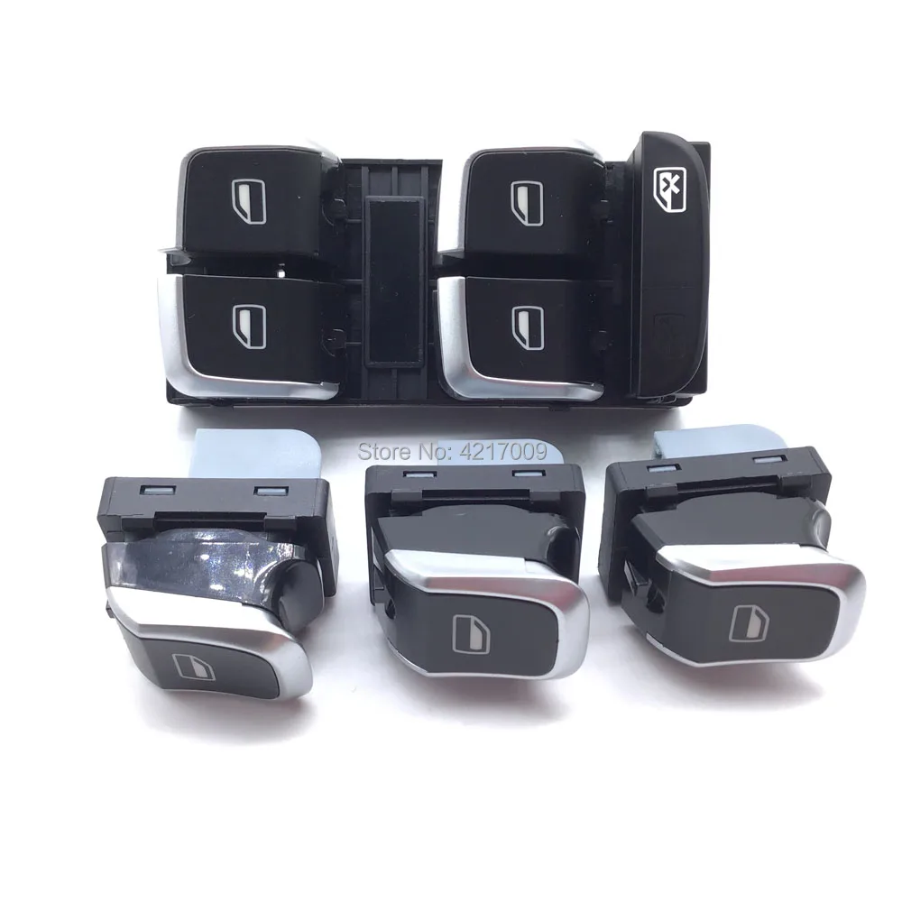 Master Window Control Switch Glass Lift Switch For A4 S4 Q5 B8 Allroad A5 S5 8KD959851A 8KD959855