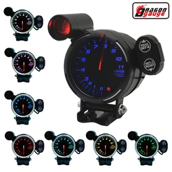 80mm Auto Tachometer Gauge 7 Color Backlight 11000 RPM Car Engine 1/2/3/4/5/6/7/8 Cylinder Shift Light Meter