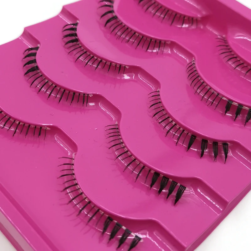 ICYCHEER 5 Pairs Handmade Natural Lower Under Bottom False Eyelashes Fake Eye Lashes Makeup Eyelash Extension