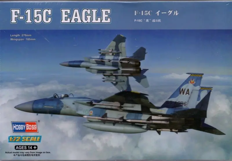 

Hobby Boss 1/72 US Aircraft F-15C Eagle Bombers Planes Model Jet Kit 80270 TH06217-SMT2