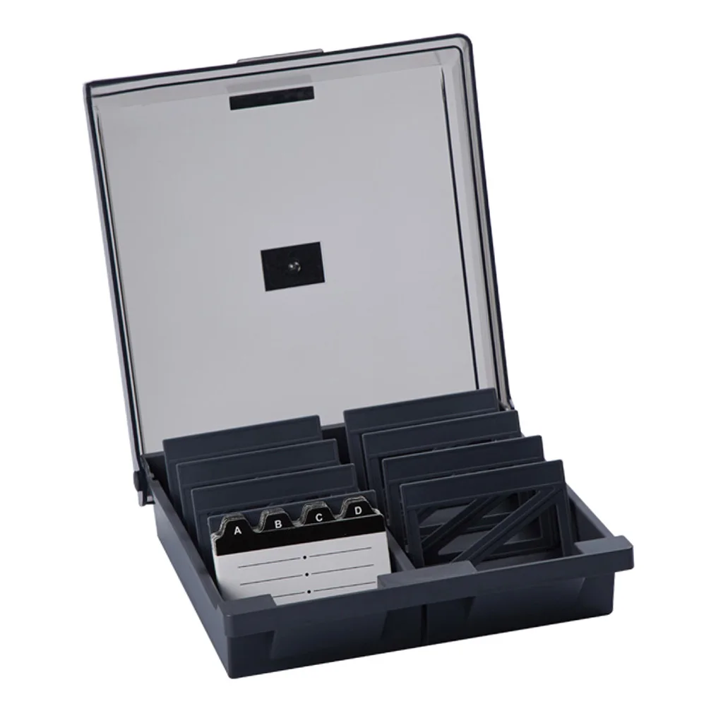 Business Card Holder Name Card Organizer 8 Divider Up To 1000 Standard Cards