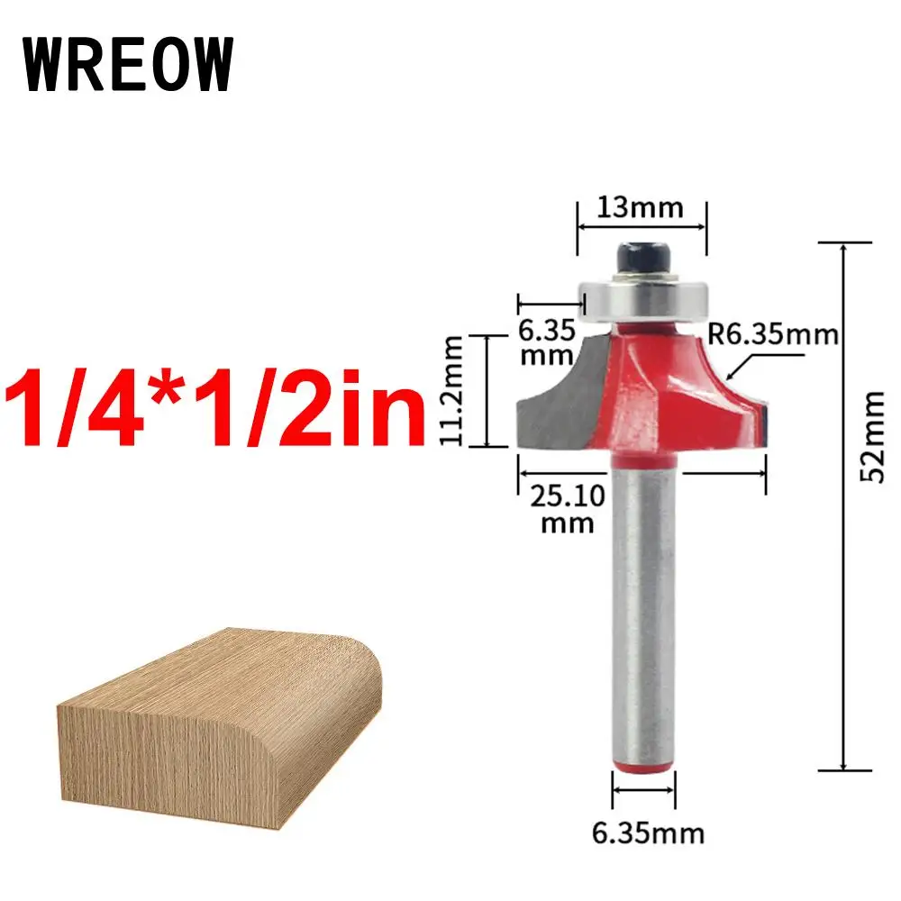1/4 inch Shank ไม้ Router Bit Straight End Trimmer เครื่องตัด clean flush trim มุมรอบ cove กล่อง bits เครื่องมือเครื่องตัด