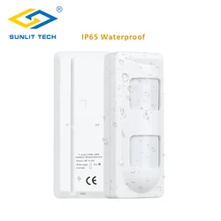 Wired Outdoor Waterproof Dual pir Microwave Infrared motion sensor Wide Angle/Curtain/Pet Immune detector de movimiento for home