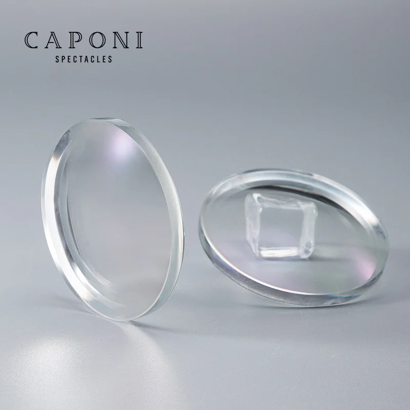 CAPONI Anti Blue Light 1.56/1.61/1.67 Prescription Lens Myopia Astigmatism Hyperopia Progressive Aspheric Lens 2 piezas/1 pair