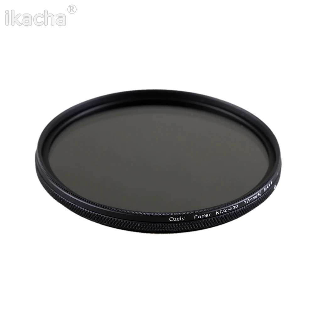 ND2-400 Neutral Density Fader Variable ND filter Adjustable 49/52/55/58/62/67/72/77/82mm for Canon Nikon Sony Pentex Camera