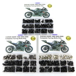 Fit For Suzuki GSXR 1000 GSX-R1000 2005 2006 Motorcycle Complete Full Fairing Bolts Kit Washer Fastener Steel Nut Black