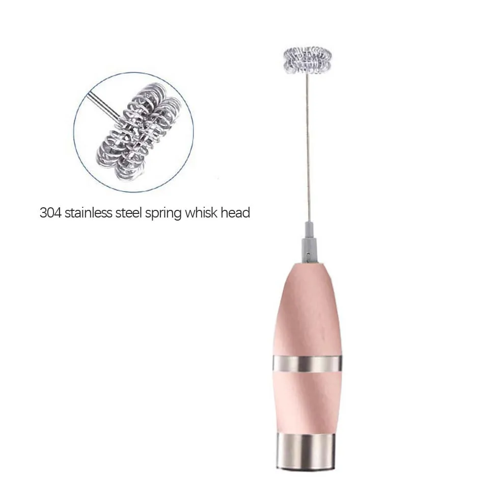 เครื่องผสมตีกาแฟสำหรับเครื่องดื่มนมเครื่องตีฟอง pengocok telur listrik เครื่องตีด้ามจับขนาดเล็กเครื่องมือทำอาหารในครัวใช้ได้จริงพร้อมที่ยึด