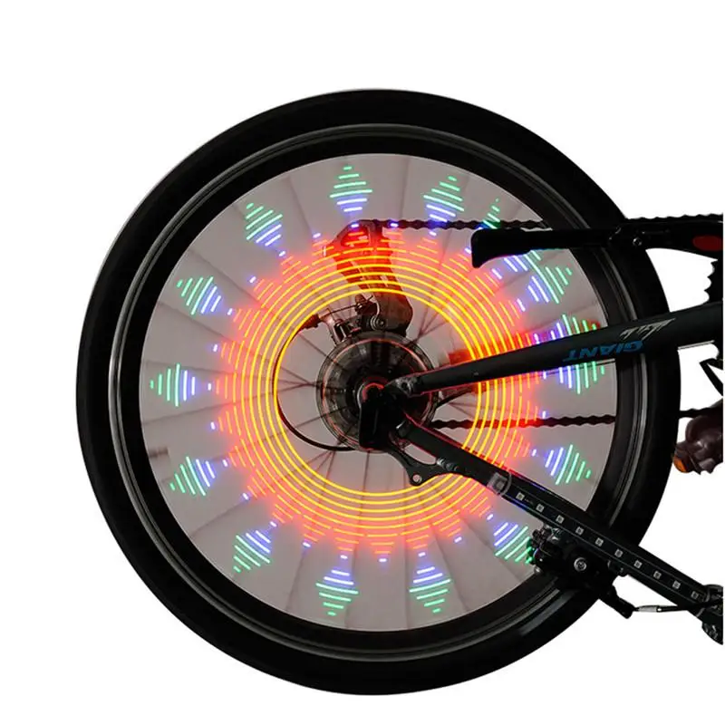 16 LED Motorcycle Cycling Bicycle Bike Wheel Signal Tire Spoke Light 32 Changes 3 Modes Bicycle Spoke Light Tail Lamp