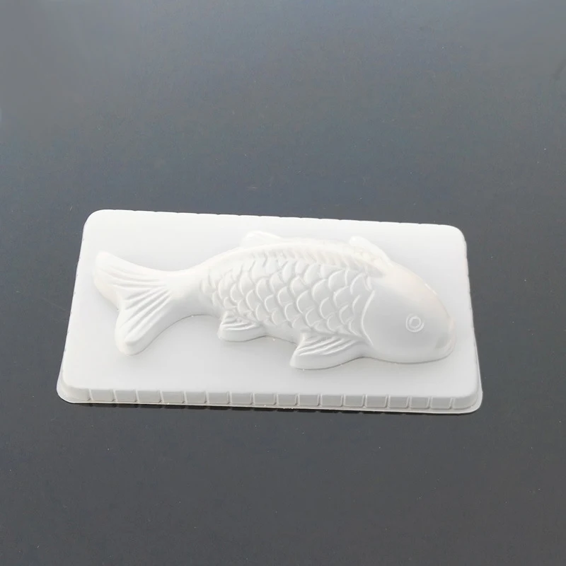 2PCS DIY 3D Koi Fish Carp Mold Plastic Jelly Handmade Sugarcraft Mold Mousse Cake Pudding Chocolate Mould Baking Tool