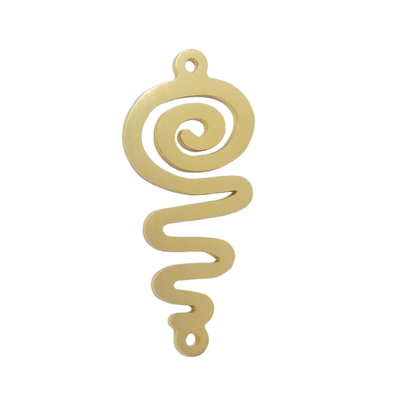 Novo 2 peças/saco 71mm liga de alumínio fio desenho linha curvada encantos pingente para diy colar brinco acessórios