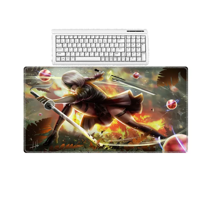 XGZ Anime Girl Nier Automata Mouse Pad 400X900X2MM XL Sexy 2b Keyboard Gamer Laptop Gaming Mouse Pads for World of Tanks Pubg