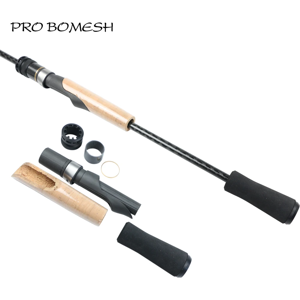 Pro Bomesh 1Set Fuji VSS Reel Seat + 3A Grade Cork EVA Casting Handle Kit DIY Fishing Rod Accessory