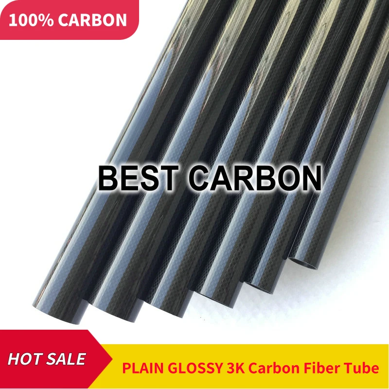 

4 pcs of 16mm x 14mm x 1000mm High Quality 3K Carbon Fiber Fabric Wound/winded Tube,Tail Boom,Quadcopter arms