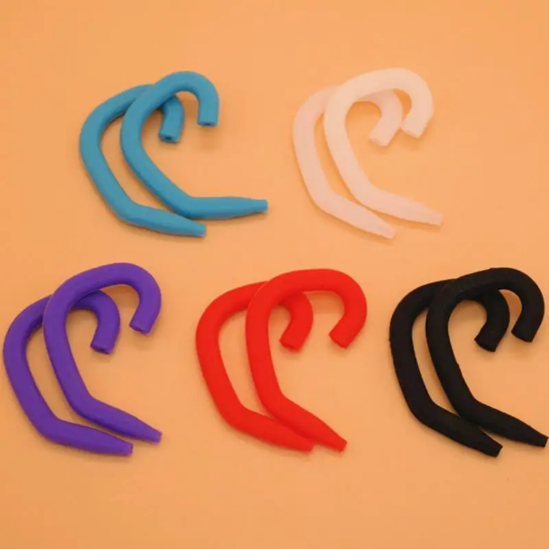 Eco-friendly impermeável Ear Hook, Soft Sports Loop Hanger, Gancho Titular, Silicone Fone de ouvido Acessórios, 1 Par, #7