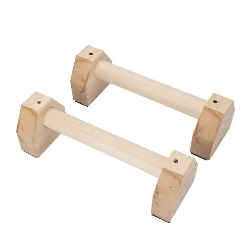 H Shaped Environmental Wooden Calisthenics Handstand Personalized Parallel Bar Double Rod Push-Up Stand