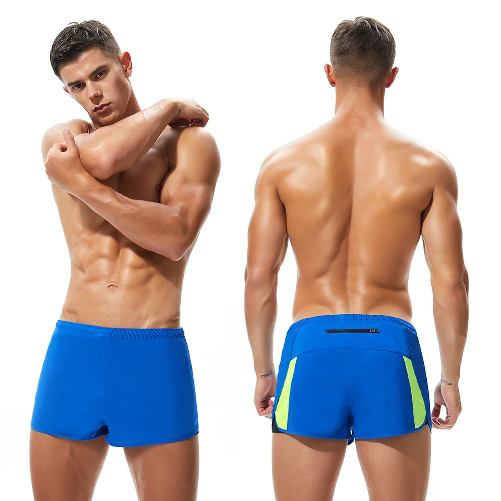 Polyester Gym Shorts Men Marathon Running Shorts 2 in 1 Fitness Crossfit Shorts Man Loose Cycling Short Black Liner M XXL Size