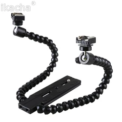 Camera Flash Bracket Hot Shoe Camera Flash Mount for DSLR Photography Magic Flexible Arm Dual Flash Bracket Holder